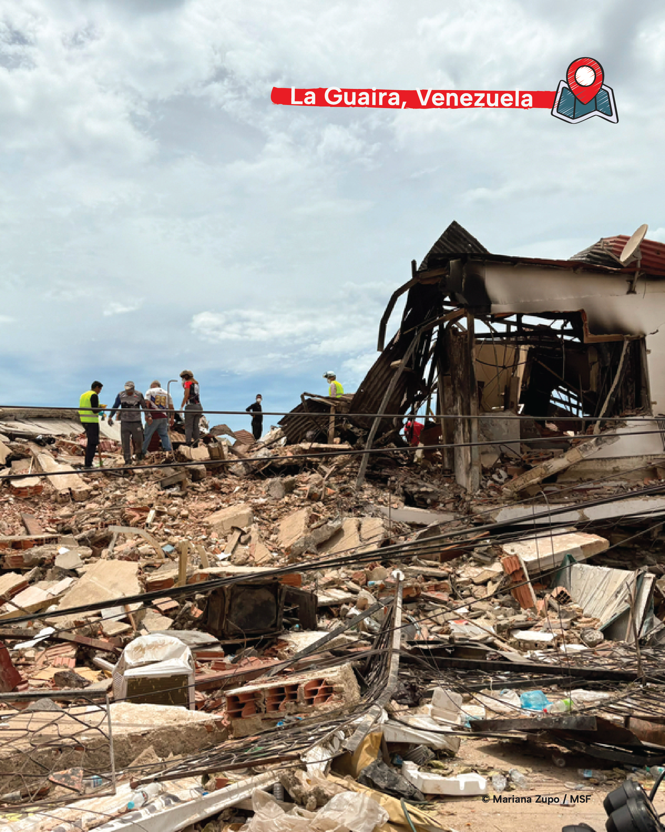 Personal de MSF ayudando en Gaza